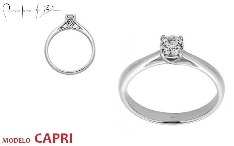 anillo de compromiso modelo Capri